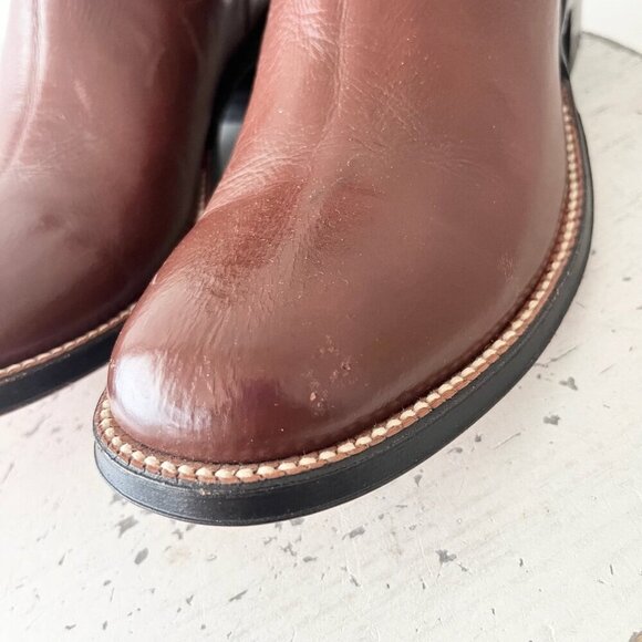 Rod Patrick Womens Jodphur Boots 7D Brown Leather Western short Ankle Slip On - Picture 8 of 14